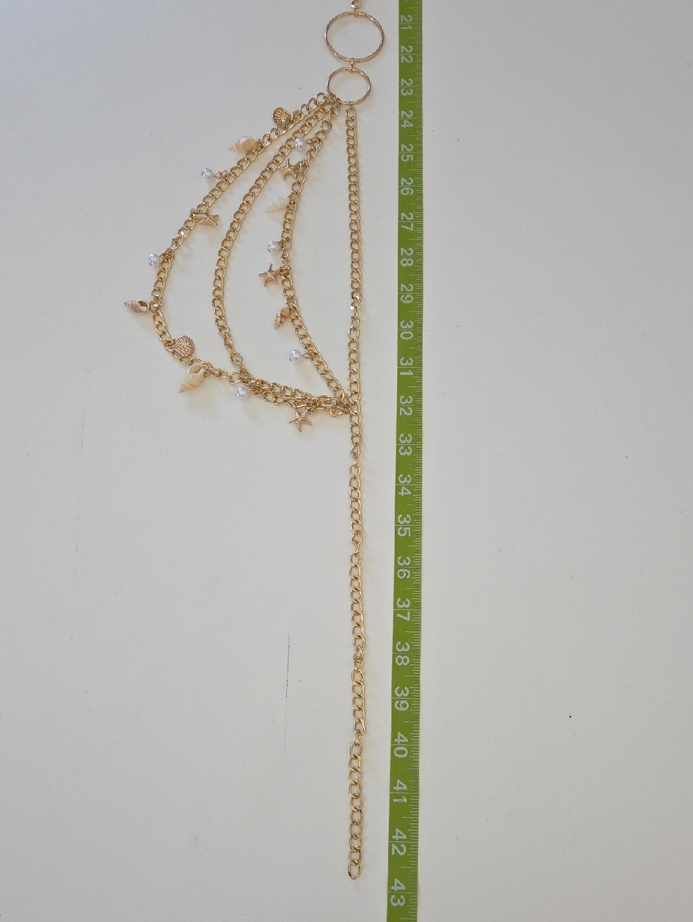 Gold Layered Shell Chain Belt - Picture 5 of 5